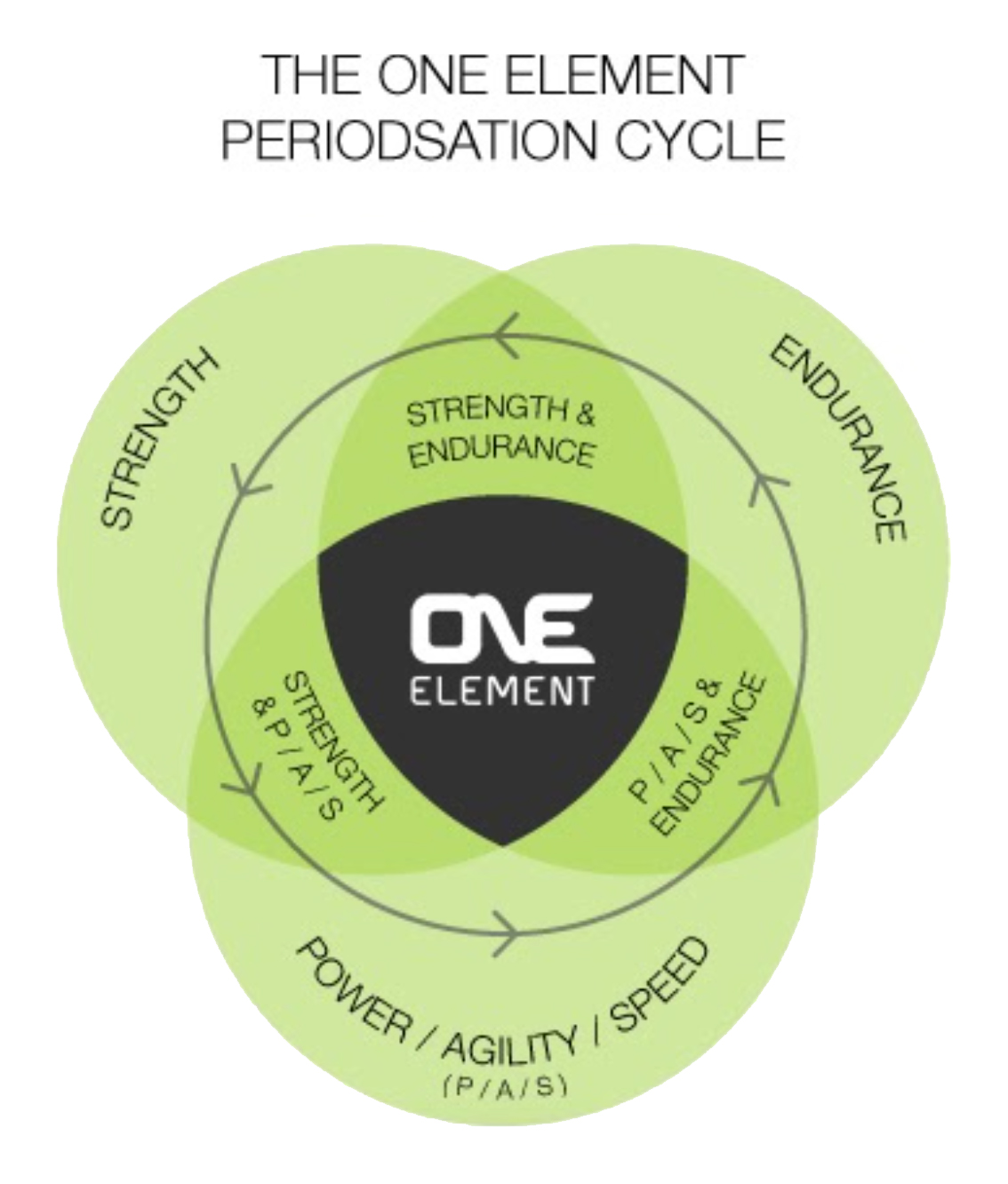 graphic explaining the One Element periodisation cycle